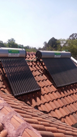 Installed solar water heating systems by Suntronic